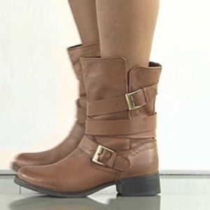 Steve Madden Leather Combat Boots